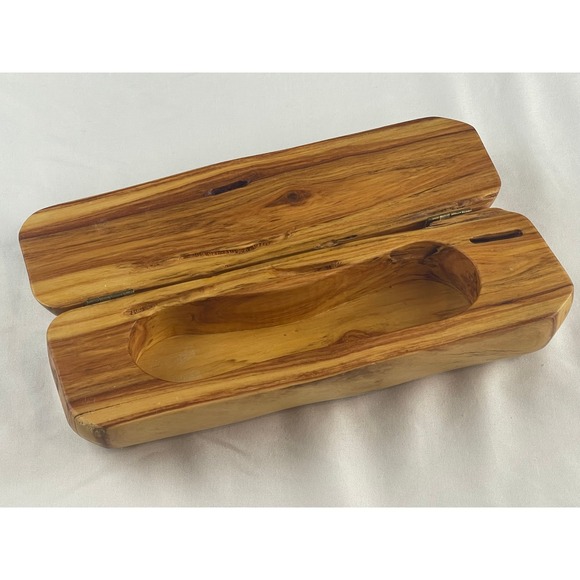 Trails End Colorado Rustic Live Edge Wood Log Hinged Keepsake Box 00845 - Picture 11 of 11